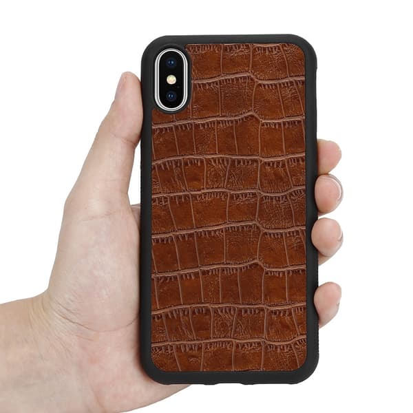Boom Croco skal till iPhone X/XS - Brun