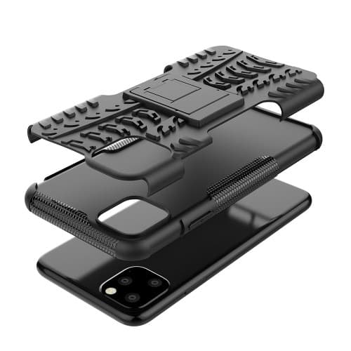 Tyre Kick-Stand Mobilskal till iPhone 11 Pro Max- Svart