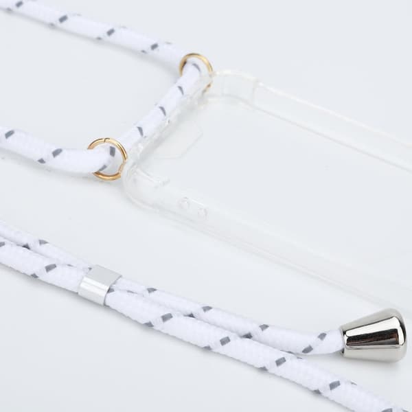 Boom Galaxy S20 mobilhalsband skal - White Stripes Cord