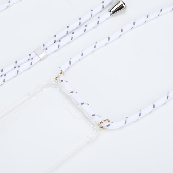 Boom Galaxy S20 mobilhalsband skal - White Stripes Cord