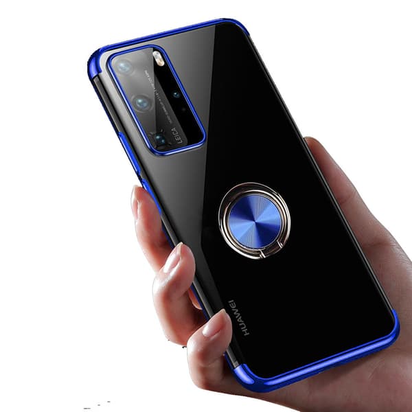 Genomt�nkt Skyddsskal med Ringh�llare - Huawei P40 Pro