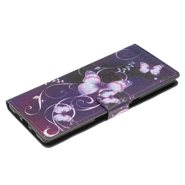 Plånboksfodral Sony Xperia 10 Plus - Lila med Fjärilar