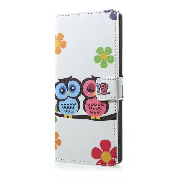 Plånboksfodral Sony Xperia 1 - Ugglor & Blommor