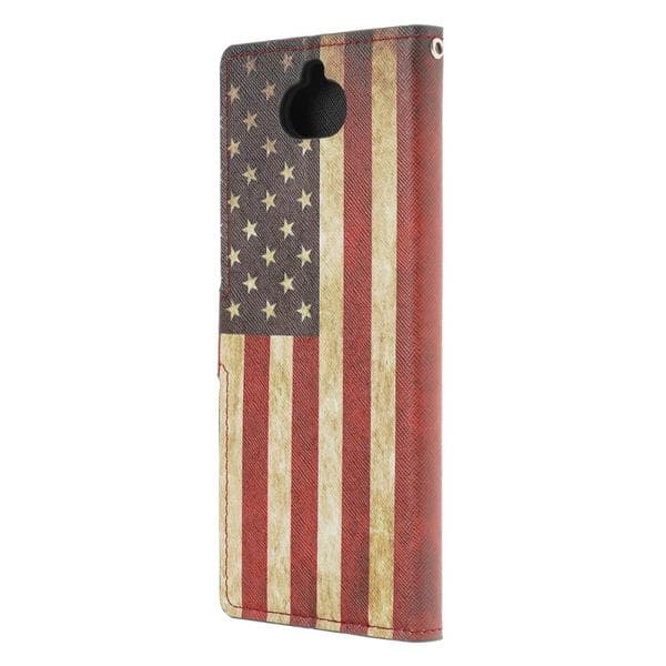 Plånboksfodral Sony Xperia 10 Plus - Flagga USA