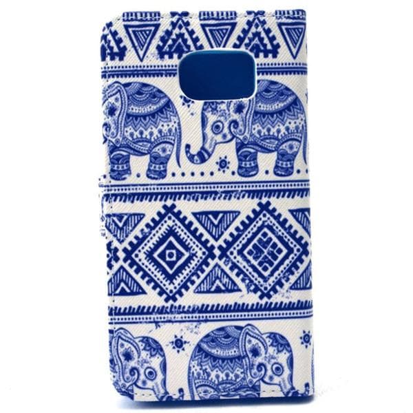 Plånboksfodral Samsung Galaxy S6 Edge  Indiskt / Elefanter