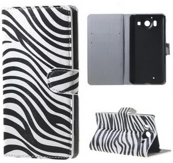 Plånboksfodral Microsoft Lumia 950 - Zebra