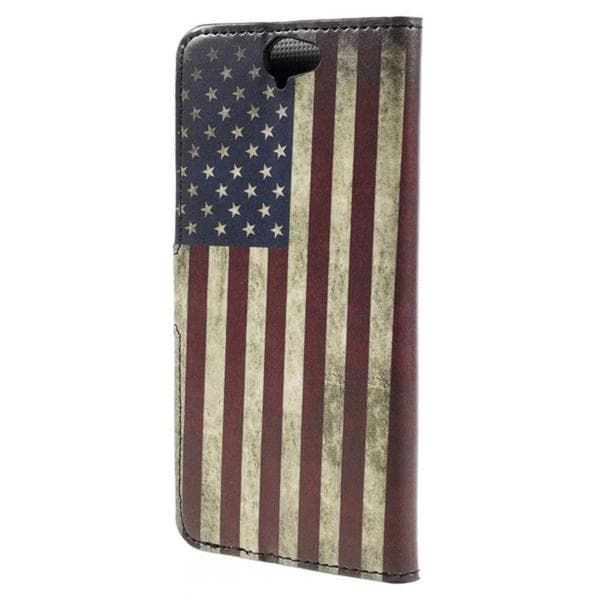 Plånboksfodral HTC One A9 - Flagga USA