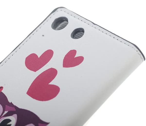 Plånboksfodral Sony Xperia M5 - Ugglor & Hjärtan