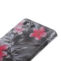 Pikkukuva 11 / 11: Plånboksfodral Sony Xperia M5 - Svartvit med Blommor