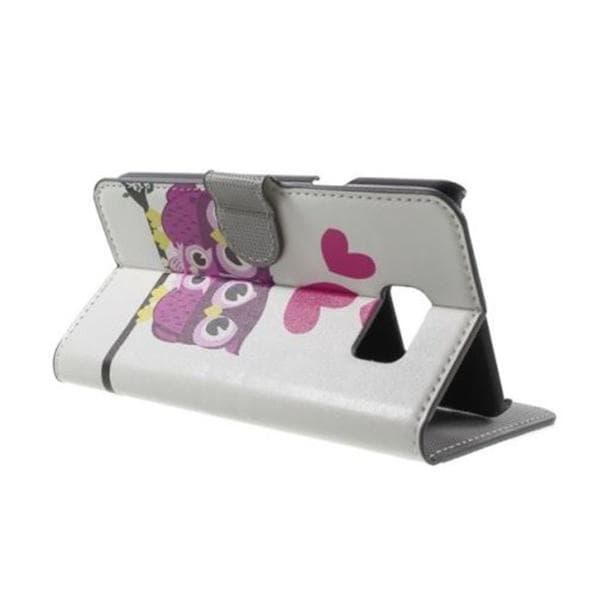 Plånboksfodral Samsung Galaxy Note 5 - Ugglor & Hjärtan