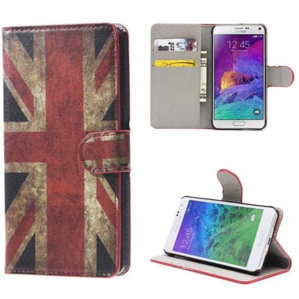 Plånboksfodral Samsung Galaxy Note 4 (SM-N910F) - Flagga UK