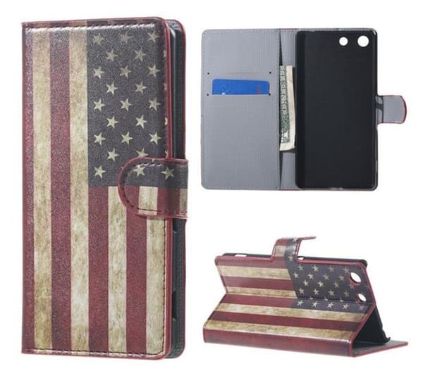 Plånboksfodral Sony Xperia M5 - Flagga USA