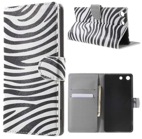 Plånboksfodral Sony Xperia M5 - Zebra
