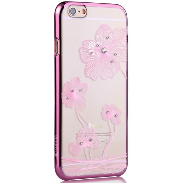 Comma BaksideSkal till Apple iPhone 6(S) Plus - Rosa Blommor