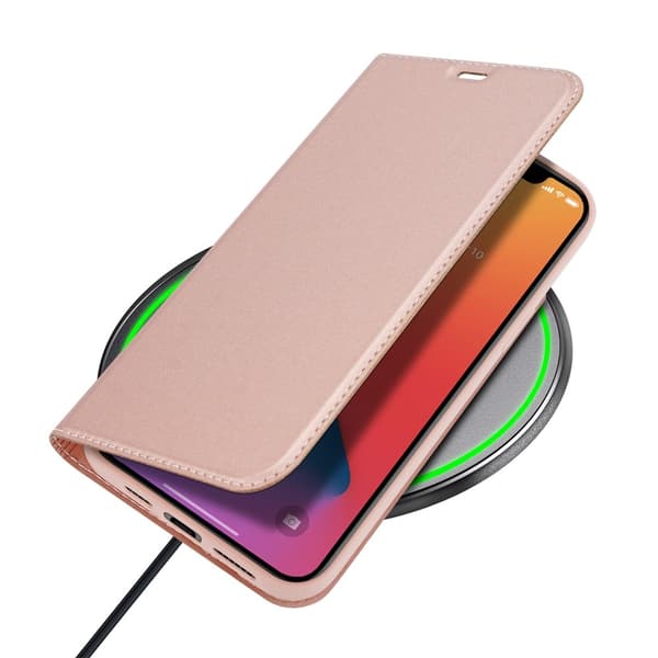 Dux Ducis PU Läder Plånboksfodral iPhone 12 Pro Max - Rose Gold
