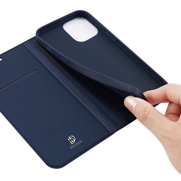 Dux Ducis PU Läder Plånboksfodral iPhone 12 Pro Max - Blå