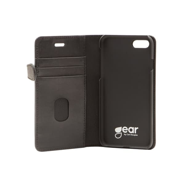 Gear Plånboksfodral BUFFALO av äkta läder iPhone 7/8/SE 2020 - Svart