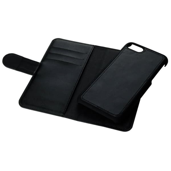 GEAR Plånboksfodral med magnetskal till iPhone 7/8/SE 2020 - Svart