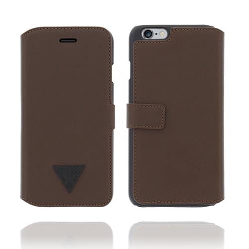 Guess Men Book Case Brad till Apple iPhone 6(S) Plus - Brun