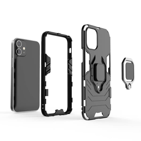Hybrid Ring Mobilskal iPhone 12 & 12 Pro - Svart