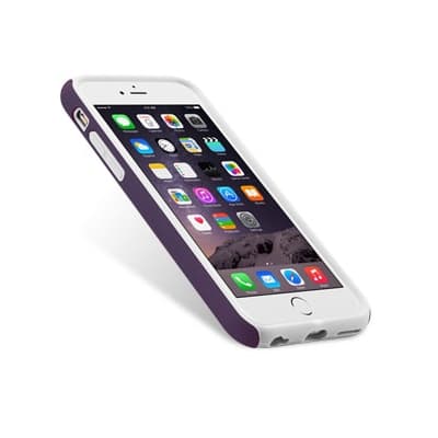 Melkco Kubalt Combo Skal till Apple iPhone 6 / 6S (Lila - Vit) + Skärmskydd