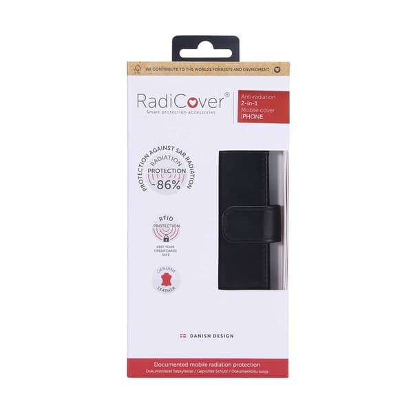 RADICOVER iPhone 12 Pro Max Plånboksfodral Strålningsskydd Läder