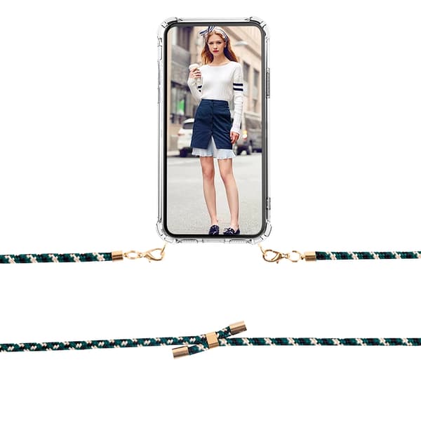 Boom iPhone 6/6S skal med mobilhalsband- Rope Black