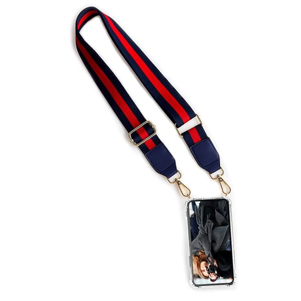 Boom iPhone 12 Pro Max skal med mobilhalsband- Belt RedBlack