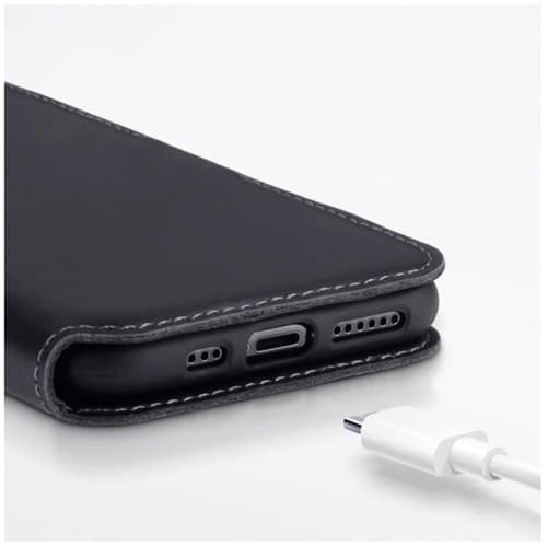 Terrapin Äkta Läder Low Plånboksfodral iPhone 11 Pro - Svart