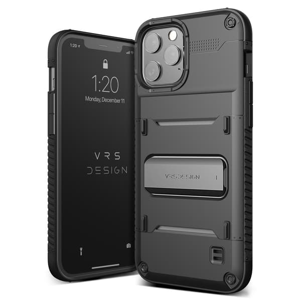 VRS DESIGN Damda QuickStand Skal iPhone 12 & 12 Pro - Svart