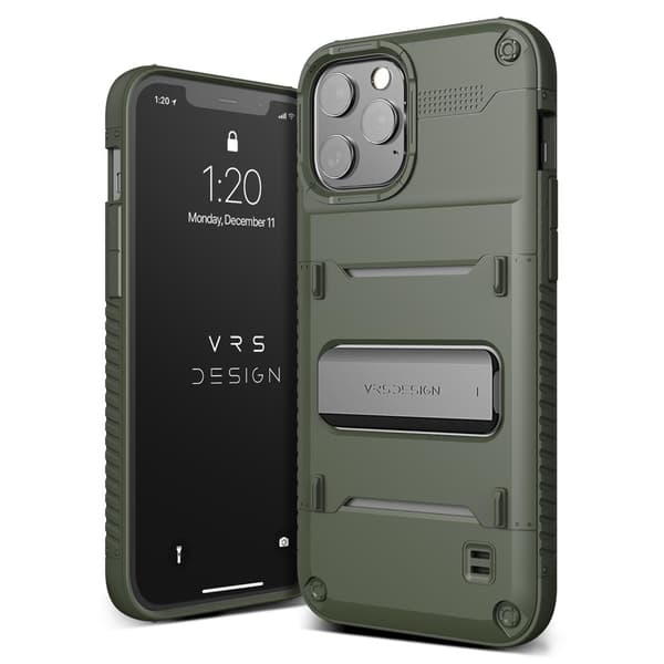 VRS DESIGN Damda QuickStand Skal iPhone 12 & 12 Pro - Grön