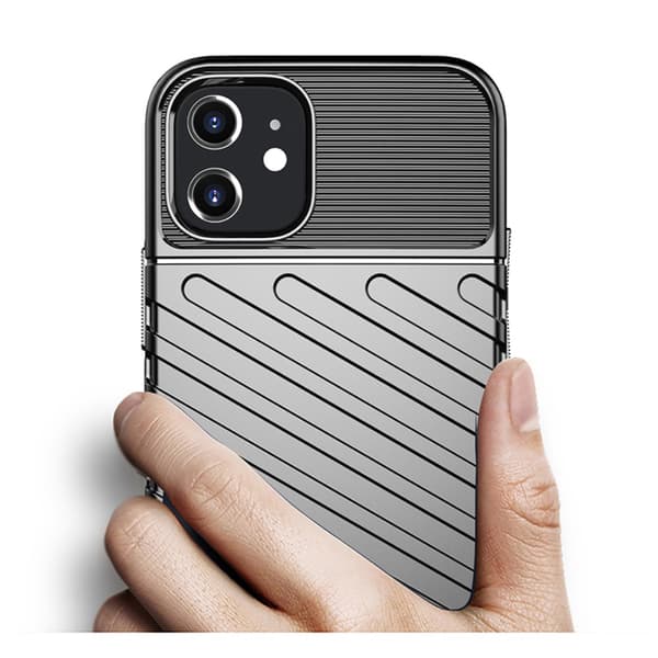 Thunder Twill Texture Skal iPhone 12 Mini - Svart