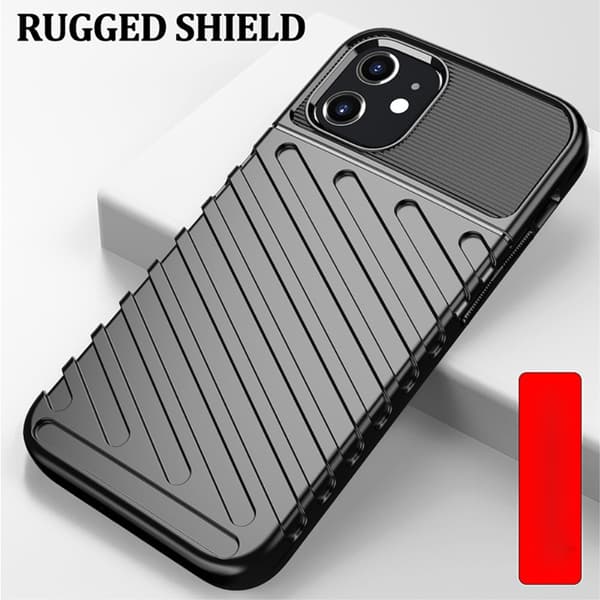 Thunder Twill Texture Skal iPhone 12 Mini - Svart