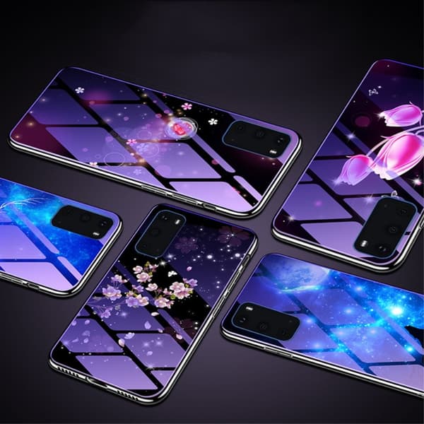 Electroplating Mobilskal för Galaxy S20 Plus- Bubbles & Flowers