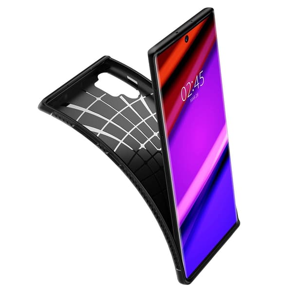 SPIGEN Rugged Armor mobilskal Galaxy Note 10+ Plus Matte Svart