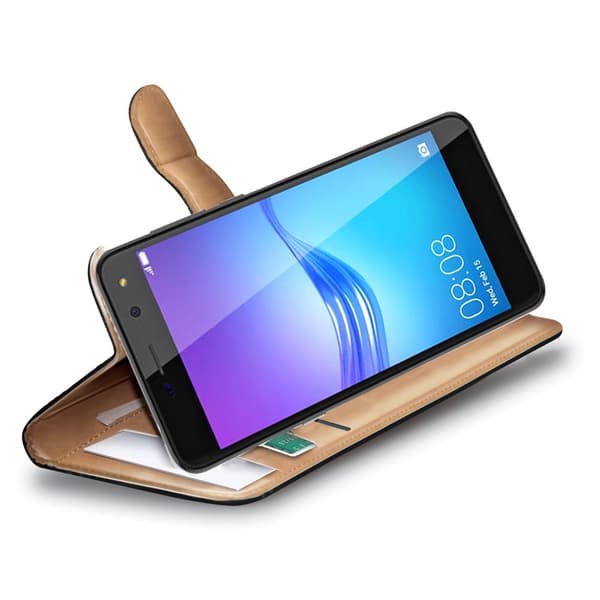Celly Wallet Case till Huawei Y6 (2017) - Svart