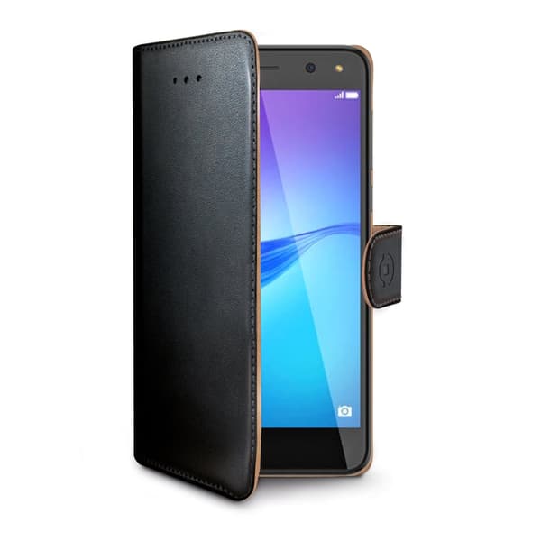 Celly Wallet Case till Huawei Y6 (2017) - Svart
