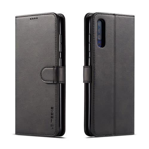 LC.IMEEKE Plånboksfodral för Samsung Galaxy A70 - Svart