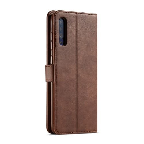 LC.IMEEKE Plånboksfodral för Samsung Galaxy A70 - Brun