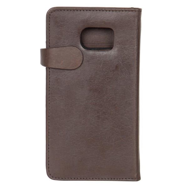 BUFFALO äkta läder Plånboksfodral Samsung Galaxy S6 - Brun
