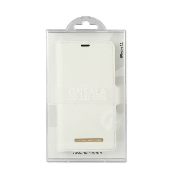 Onsala MobilPlånboksfodral iPhone 12 & 12 Pro - Saffiano White