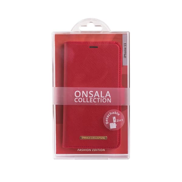 Onsala Mobilfodral Saffiano Red iPhone 12 Mini