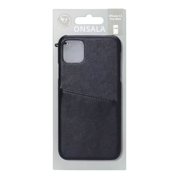 ONSALA Mobilskal Svart med Kortfack iPhone 11 Pro Max