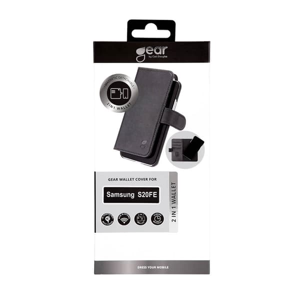 GEAR Mobilfodral Svart Samsung S20FE  2in1 Magnetskal