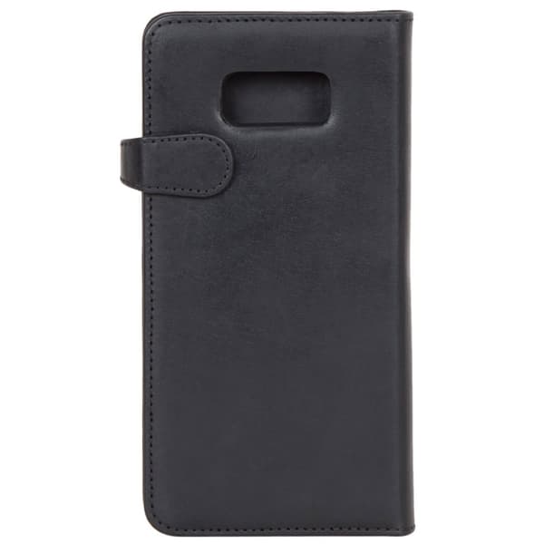 BUFFALO äkta läder Plånboksväska läder till Samsung S8 Plus - Svart