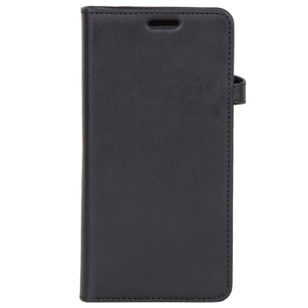 BUFFALO äkta läder Plånboksväska läder till Samsung S8 Plus - Svart