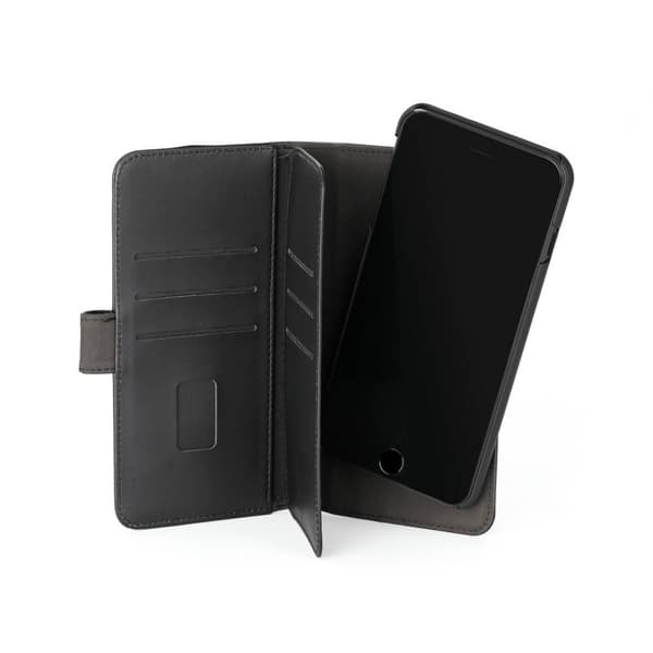 GEAR Mobilfodral Svart 7 Kortfack iPhone 6/7/8 Plus 2in1 Magnetskal