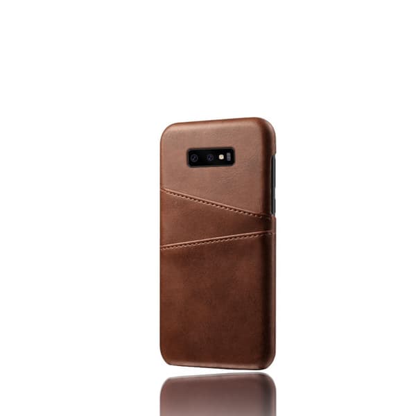 Skal med Kortfack för Samsung Galaxy S10e - Brun