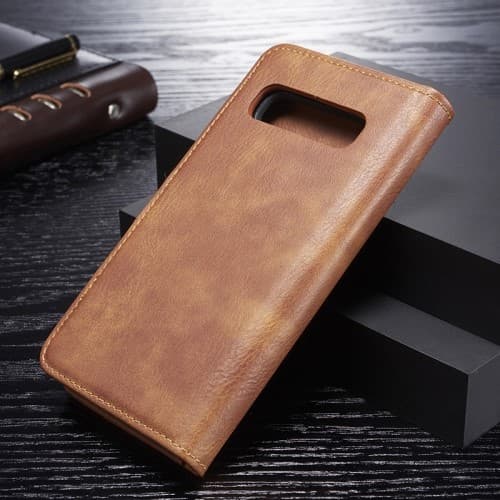 DG.MING Plånboksfodral 2-i-1 Split för Samsung Galaxy S10 Plus - Brun