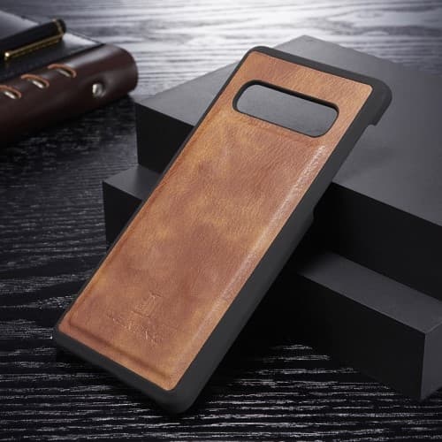 DG.MING Plånboksfodral 2-i-1 Split för Samsung Galaxy S10 Plus - Brun